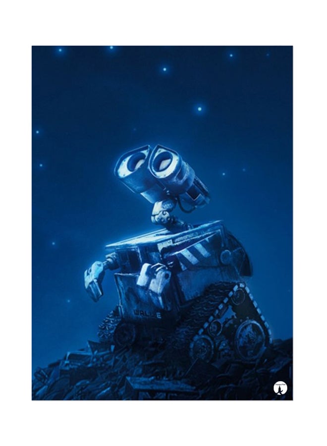 BP Metal Plate Of Disney Poster Blue/White/Black