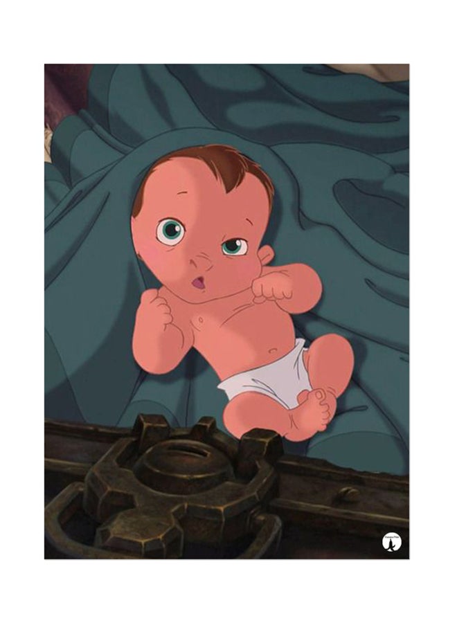 BP Metal Plate Of Disney Poster Multicolour