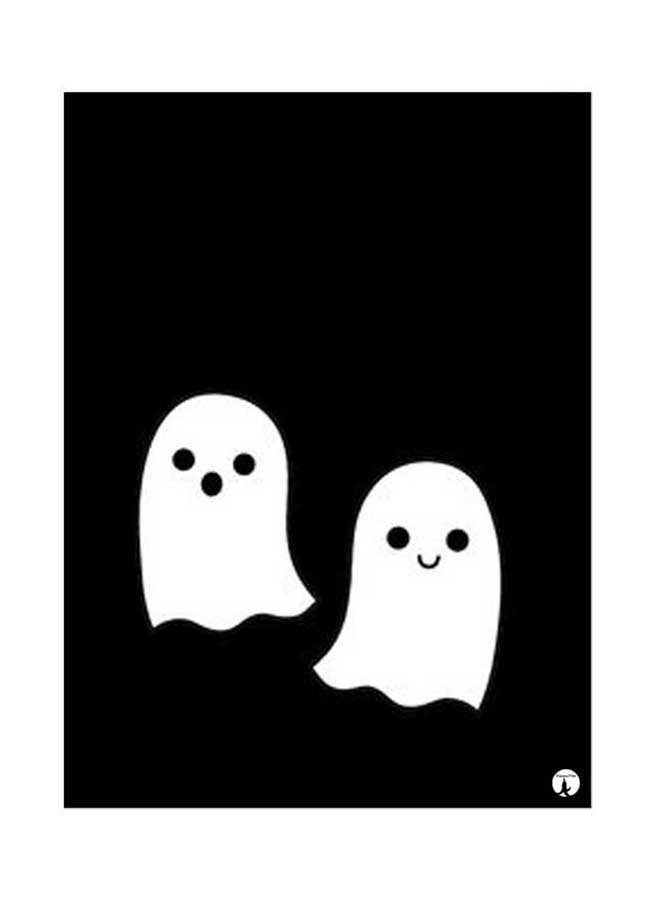 BP Metal Plate Of Ghosts Poster White/Black