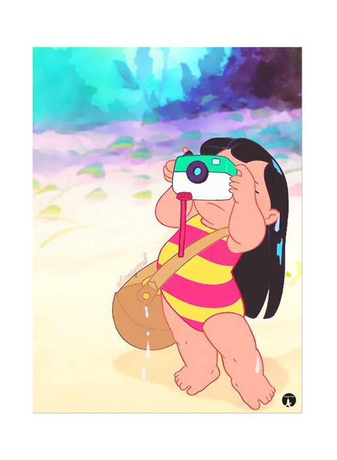 BP Metal Plate Of Disney Poster Multicolour