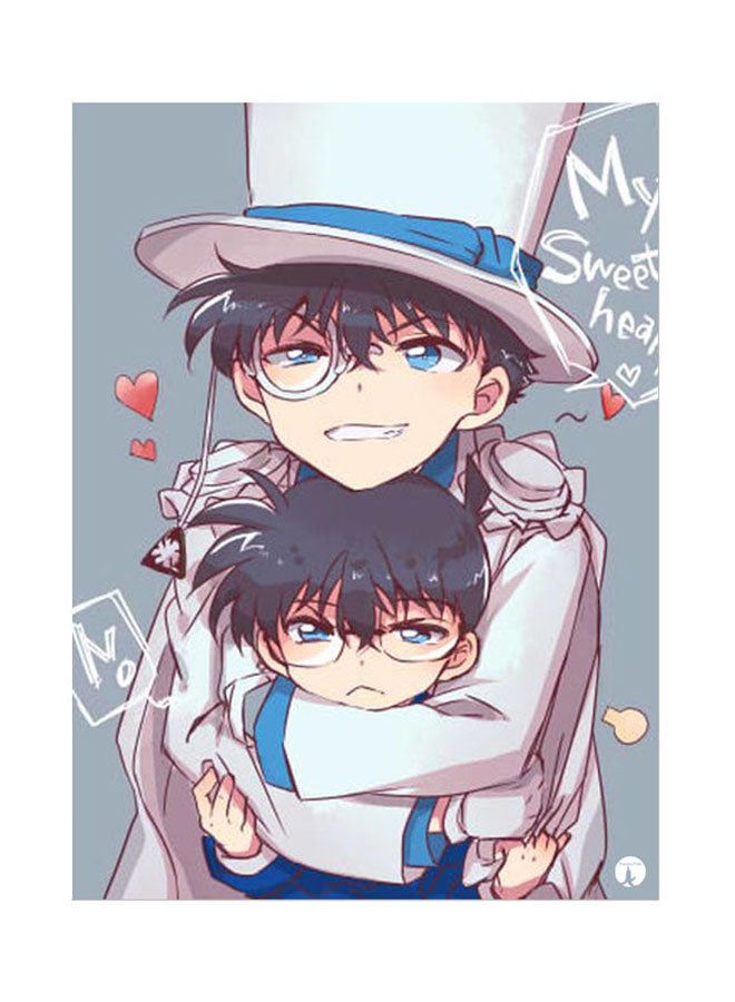 BP Metal Plate For Detective Conan Poster Multicolour