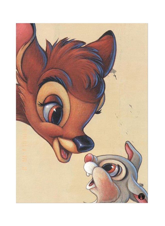 BP Metal Plate Of Disney Poster Multicolour