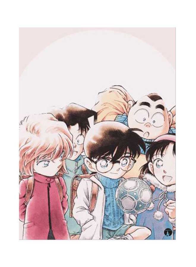 BP Metal Plate Of The Anime Detective Conan Poster Multicolour