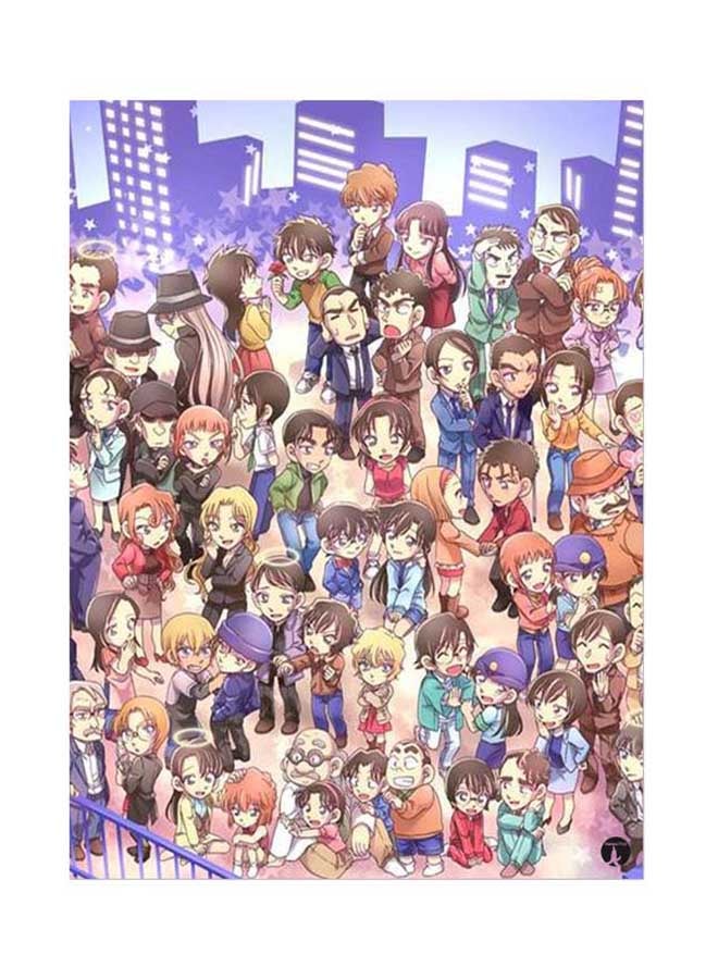 BP Metal Plate For Detective Conan Poster Multicolour