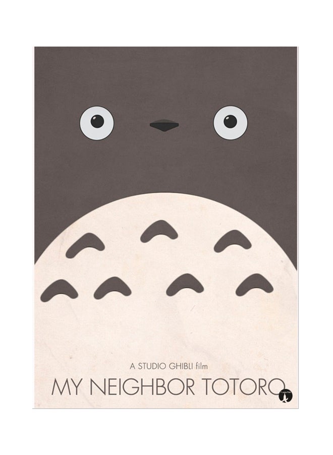 BP Metal Plate Of Tototro Poster Grey/Pink