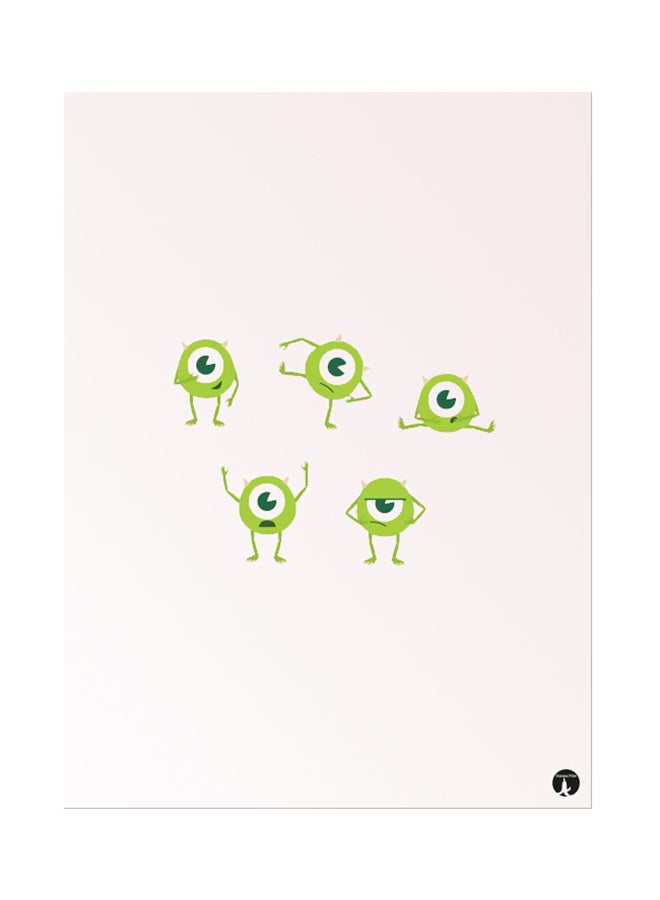 BP Metal Plate Of Disney Poster Pink/Green