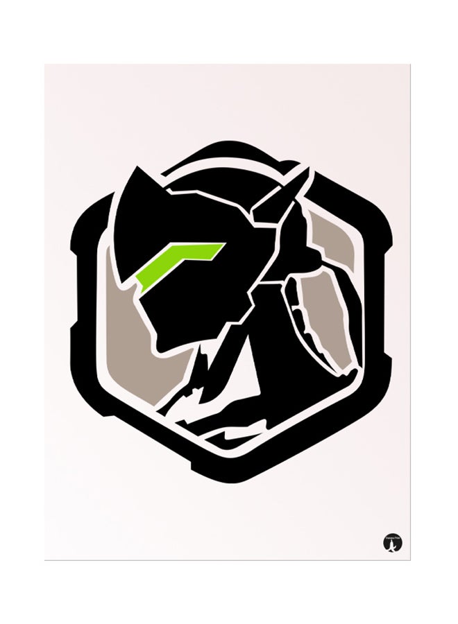 BP Metal Plate For Overwatch Poster Multicolour