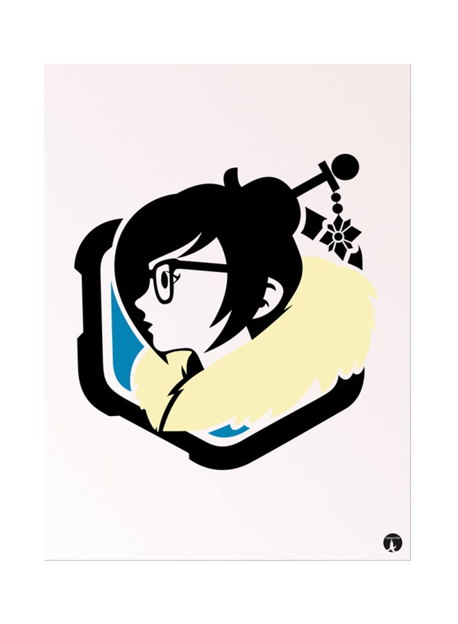 BP Metal Plate Of The Video Game Overwatch Poster Multicolour