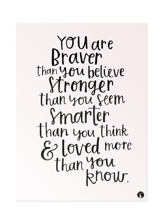 بي بي لوحة معدنية لبوستر عبارات إنجليزية وردي/أسود