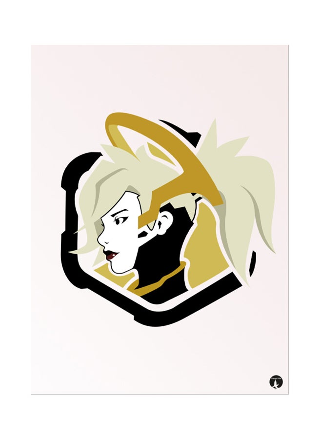 BP Metal Plate Of The Video Game Overwatch Poster Multicolour