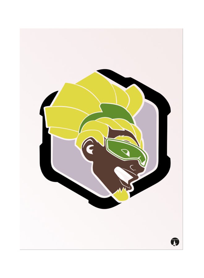 BP Metal Plate Of The Video Game Overwatch Poster Multicolour