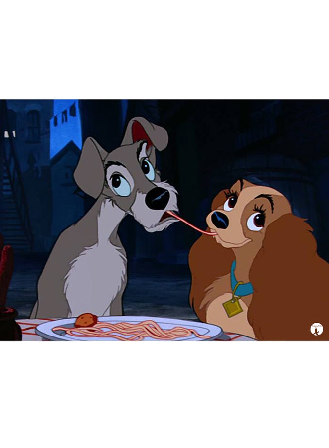 بي بي لوحة معدنية لملصق ديزني متعدد الألوان 15x20سم