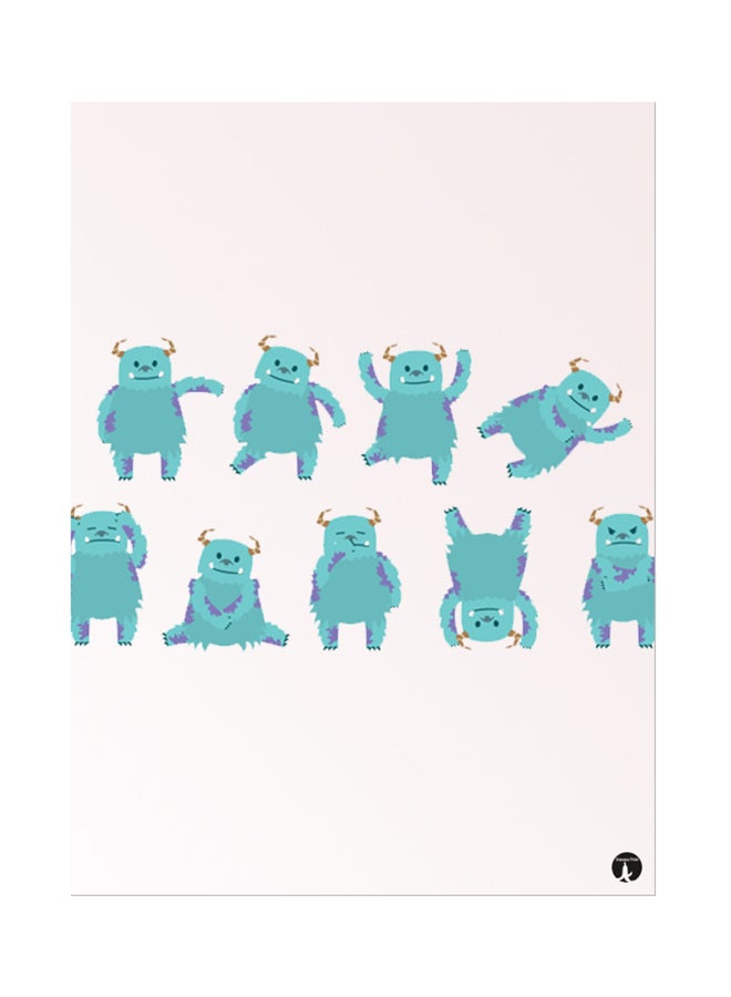 BP Metal Plate Of Disney Poster Pink/Blue