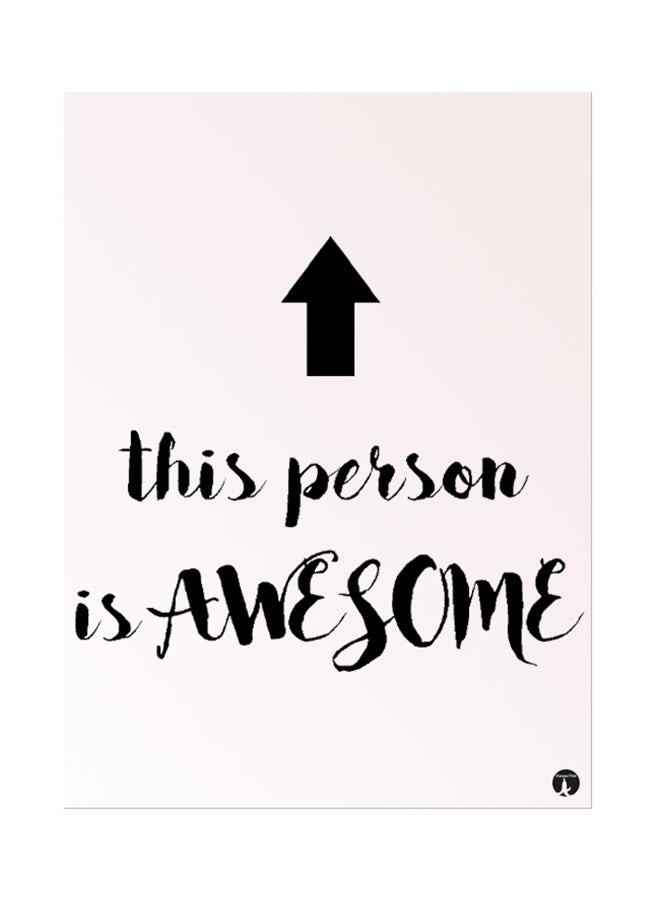 BP Metal Plate Of English Phrases Poster Pink/Black