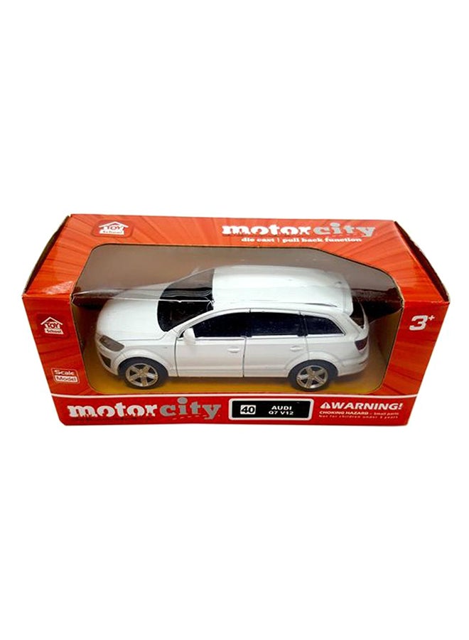 Single Pull Back 5in Audi Q7 V12 Car Toy