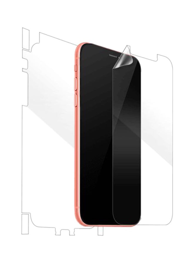 لاصقة حماية للشاشة من الزجاج المقوى لهاتف أبل آيفون XR شفاف - Image 1