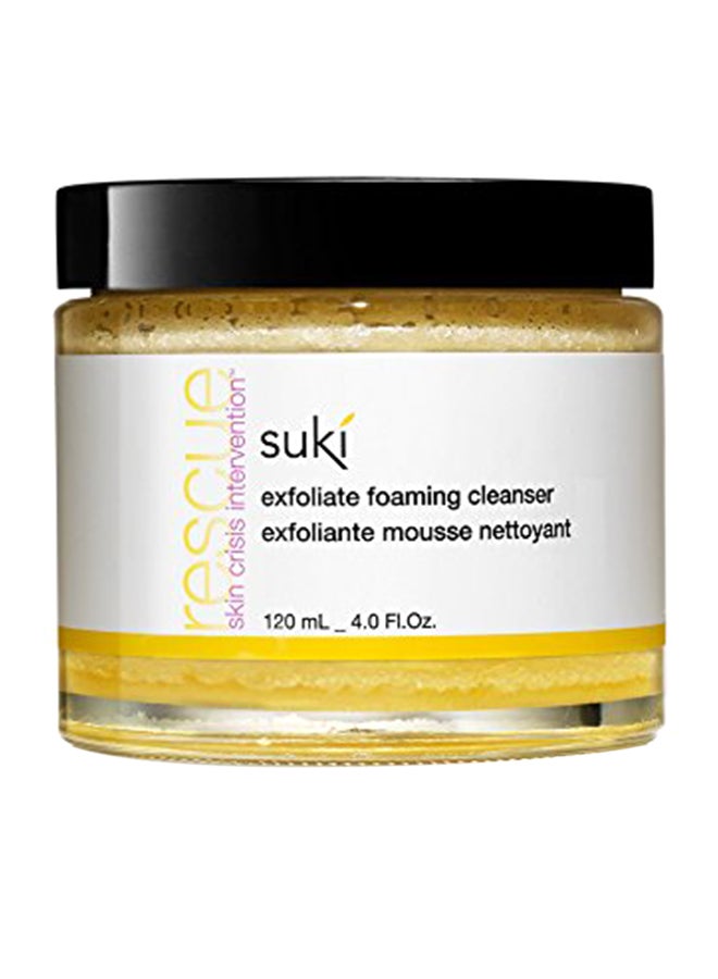 Suki Skincare Exfoliate Foaming Cleanser - With Natural Sugar & Colloidal Oat - Mechanical Exfoliant that Reduces Dry Skin Buildup While Promoting Radiant, Smooth, Soft Skin - 4 oz Multicolour 0.1135kg