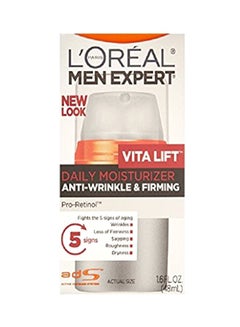 L'Oreal Paris Men's Expert Vita Lift Anti-Wrinkle & Firming Moisturizer 1.6 fl oz (Pack of 2) Multicolour 2.12472kg