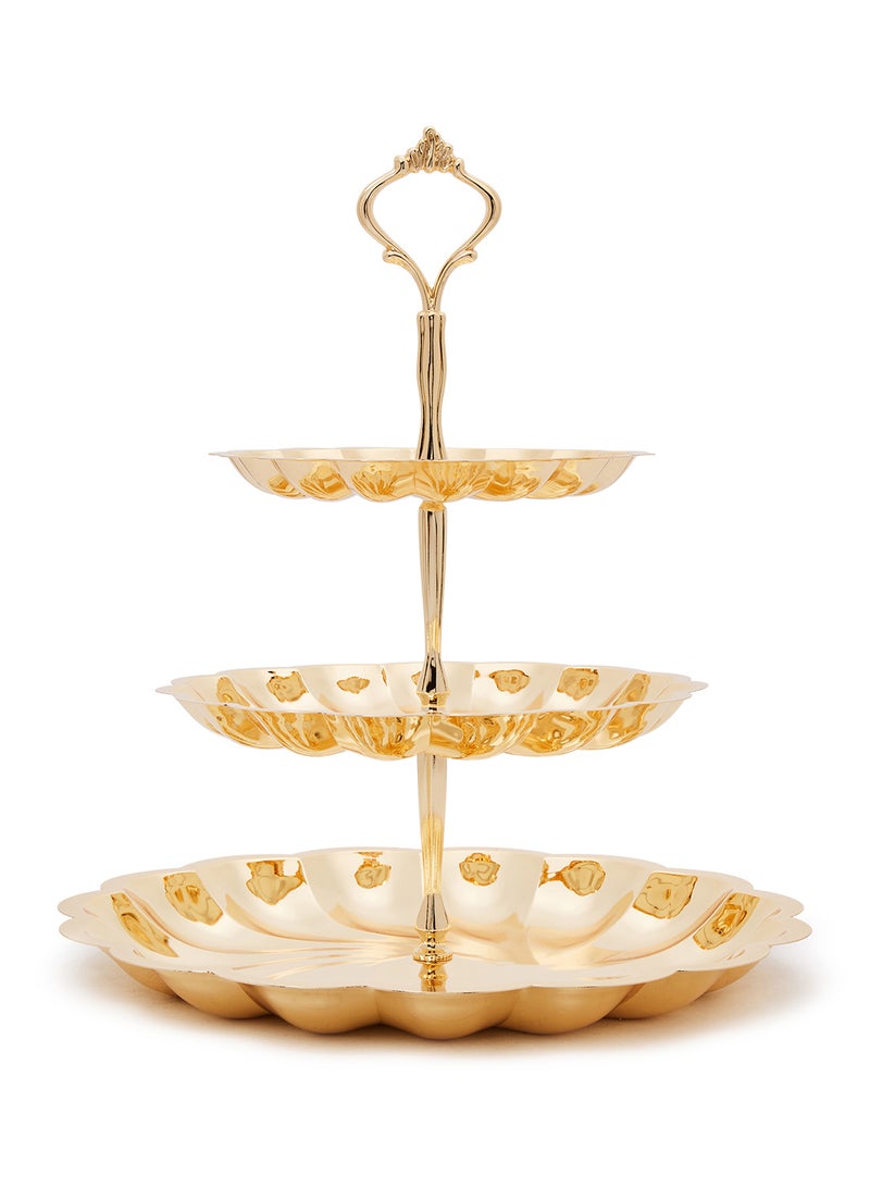 LINKAGE Candy Dish 3 Tier Gold Multicolour Standard Standard - Image 1