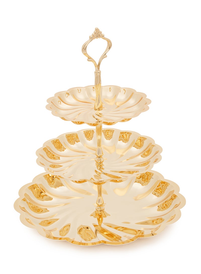 LINKAGE Candy Dish 3 Tier Gold Multicolour Standard Standard - Image 2
