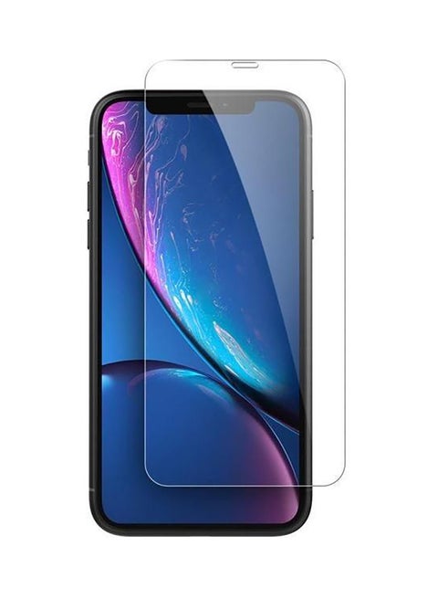لاصقة حماية للشاشة من الزجاج المقوى لهاتف أبل آيفون XR شفاف