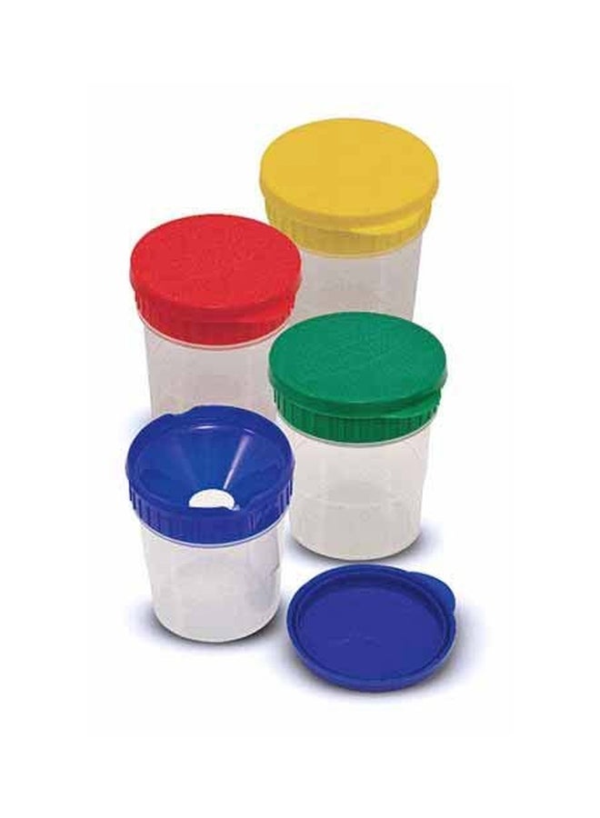ميليسا آند دوج مجموعة أكواب طلاء مضادة للانسكاب من 4 قطع متعدد الألوان - Image 2