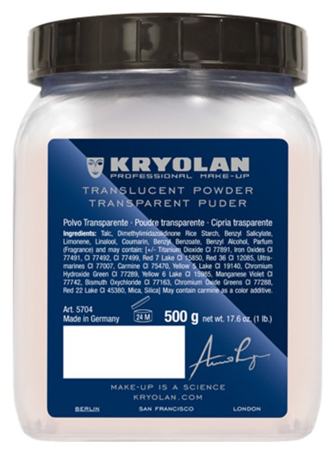 Kryolan - Translucent Loose Face Powder TL 6 Pink - Image 1