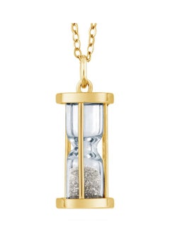 Diamond Dust Hourglass Pendant