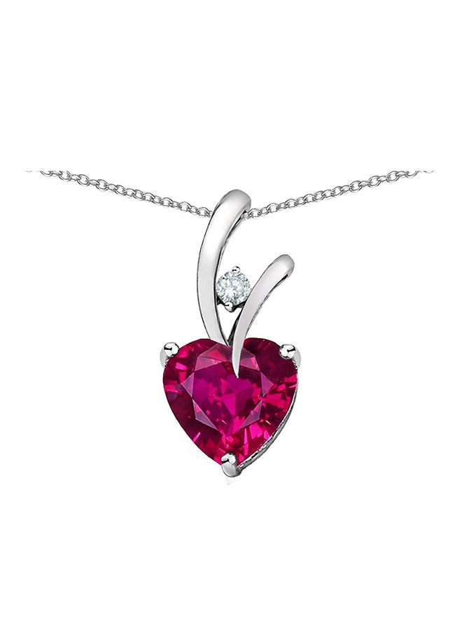 Star K Heart Shape Endless Love Pendant Necklace - Image 1