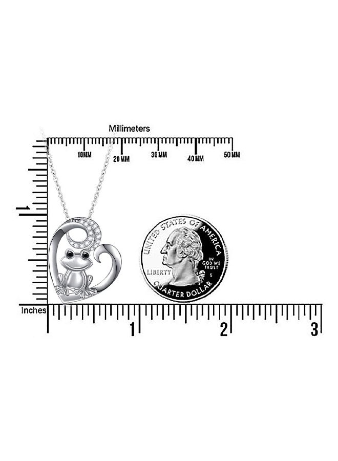 ALPHM Frog Love Heart Animal Pendant Necklace Chain - Image 2