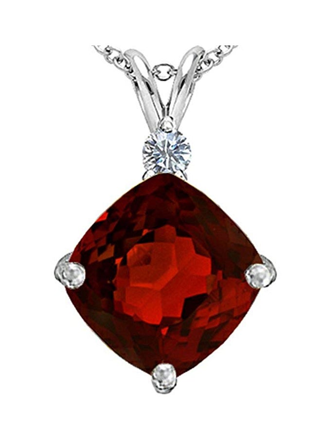Star K Cushion Cut Pendant Necklace 