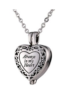 Custom Ashes Vintage Flower Pattern Heart Cremation Jewelry Urn Necklace
