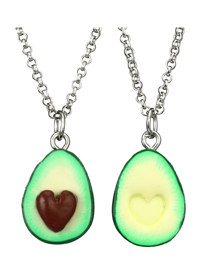 MINGHUA Cute Avocado Shape Pendant Necklace for GFruit Shape Chains Charms Necklace