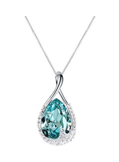 Necklace With Swarovski Crystal Water Drop Pendant Necklace Fanshion Jewelry