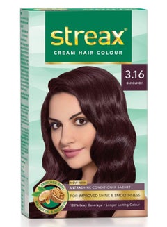 Streax Hair Colour Creme Burgundy 3.16 