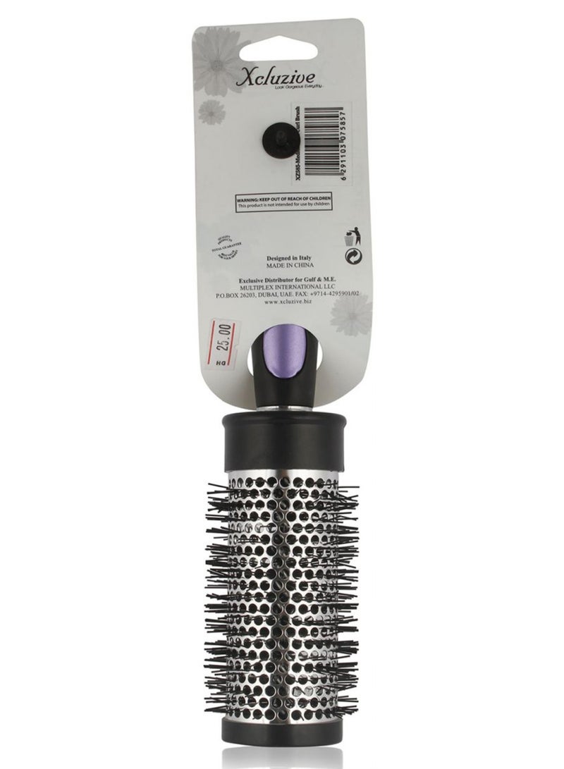 Xcluzive - All About Hair Hot Curl Brush Purple/Black/Grey - Image 1