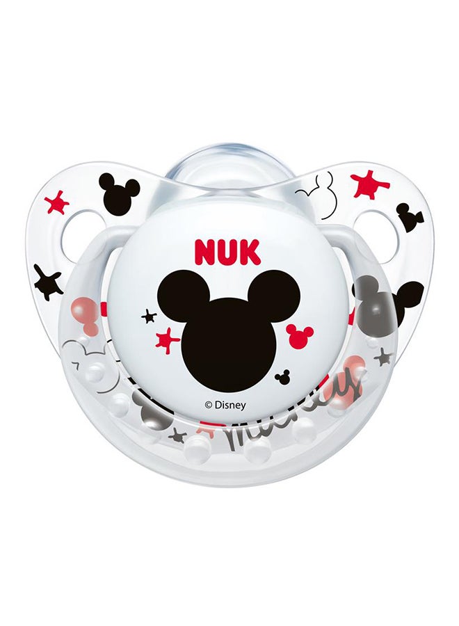 NUK Pack Of 2 Mickey And Minnie Silicone Soother - Image 2