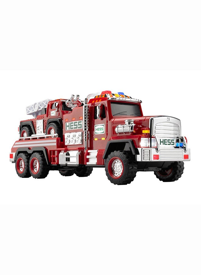 Hess Fire Truck And Ladder Rescue Collectible Toy Red 