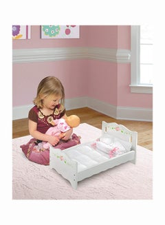 Badger Basket 4-Piece Pillows Doll Bed With Removable Padded Blanket  - Image 2