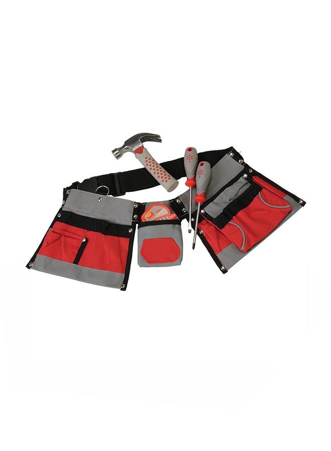 Constructive Playthings 4-Piece Adjustable Tool Belt With Multiple Pockets Toy Toolset  - Image 2