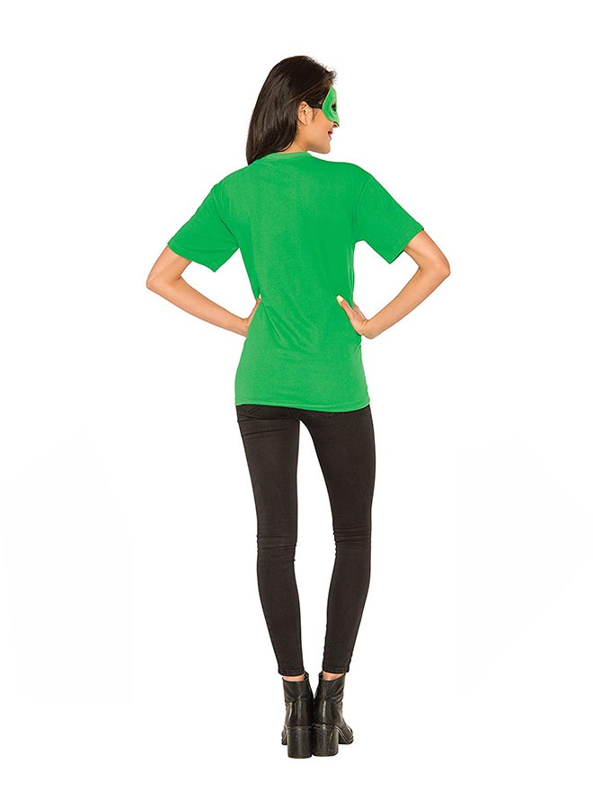 روبيز زي تنكري لشخصية جرين لانترن من دي سي كوميكس مكون من تيشيرت وقناع للعين وخاتم - Image 2