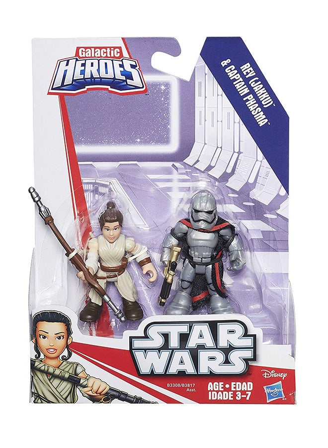 Heroes Galactic Heroes Star Wars Resistance Rey Jakku And Captain Phasma Action Figure - v1553543882/N22120747A_2