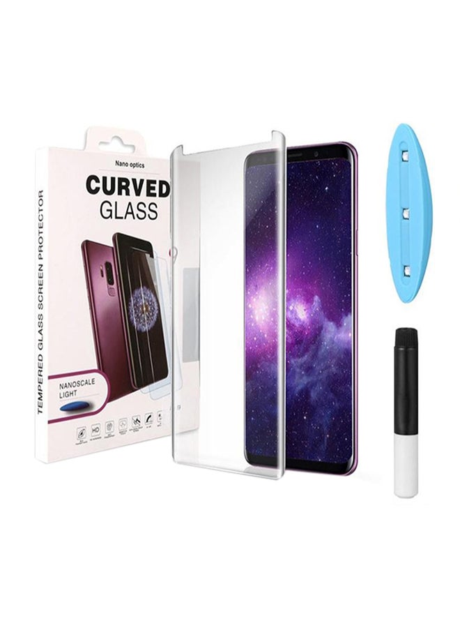Muzz Nano Curved Full Glue Glass Screen Protector For Samsung Galaxy S9 Clear