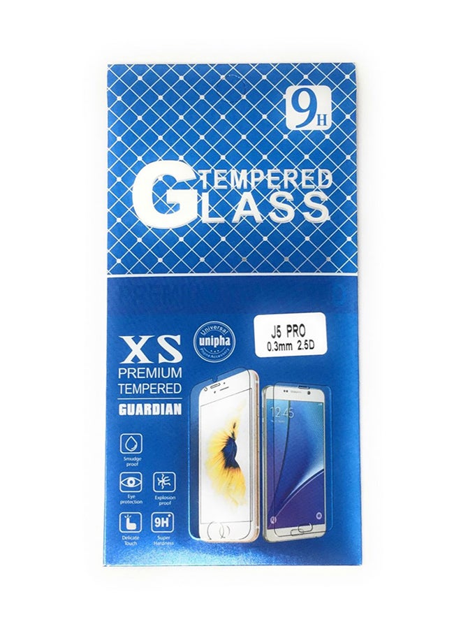 9H Premium Tempered Glass Screen Protector For Samsung Galaxy J5 Pro Clear