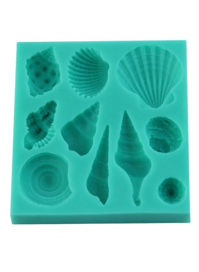 Generic - 3D Seashell Beach Shells Cake Molds Chocolate Mould Decoration Blue - Image 1