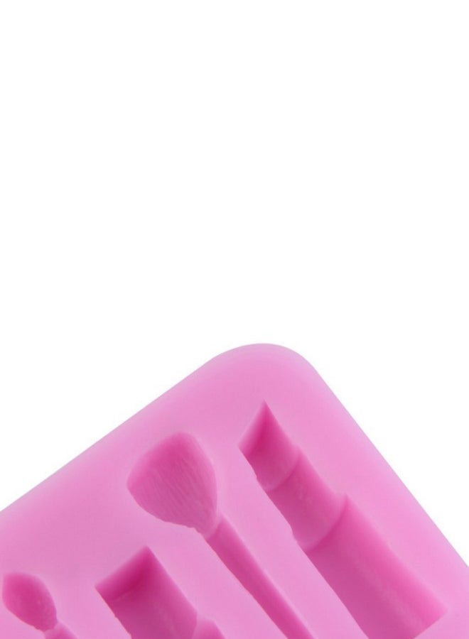 3D Makeup Tools Design Fondant Cake Chocolate Mould Pink 6 x 5.6centimeter - Image 4