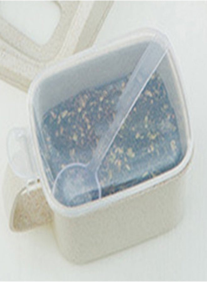 4-Piece Seasoning Jar Box Beige  - Image 4