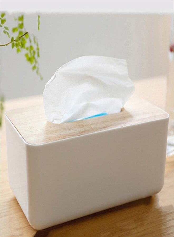 Generic Home Car Container Decoration For Removable Tissue Box White/Beige  - Image 3