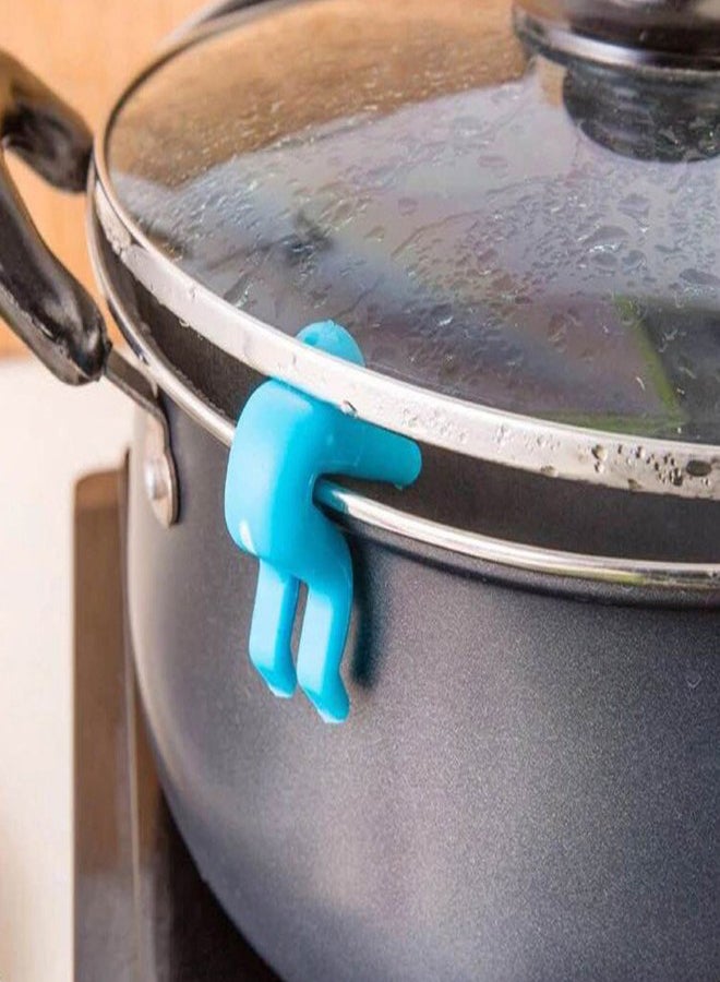 Overflow Anti Villain Lid Heightening Pot Cover Blue - Image 3