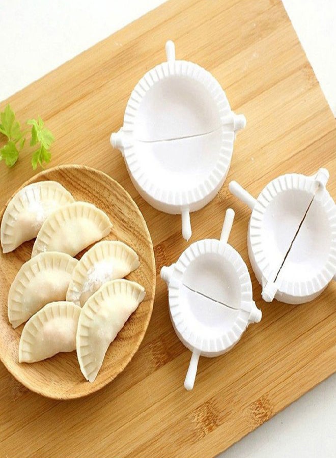 Generic - 3-Piece Dumpling Pierogi Turnover Ravioli Empanada Mould Set White - Image 1